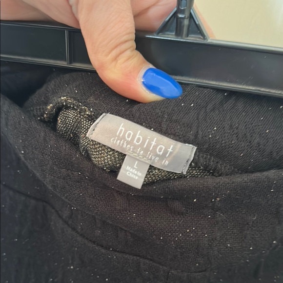 Habitat Black Speckled Tapered Pants - Picture 7 of 7